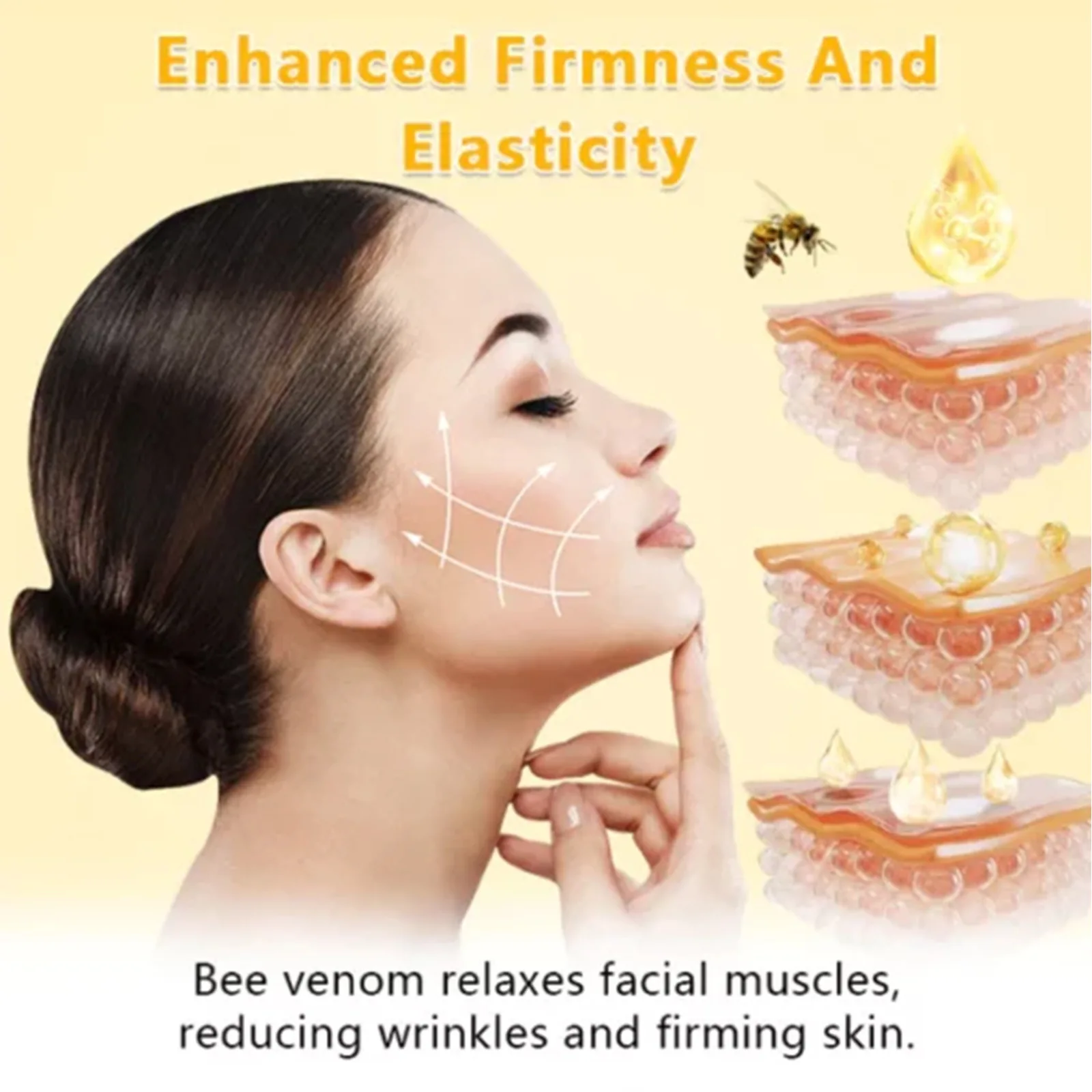 Wrinkle Remover Face Serum Anti Aging Lifting Firming Fade Fine Line Shrink Pores Moisturize Bee Venom Essence Skin Care Product_voghion.com