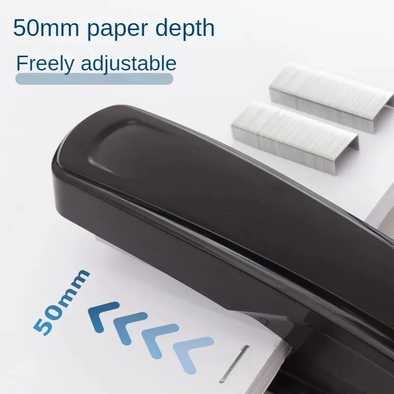 M&G Dual Mode Stapler Business Metal Durable Stapler #12 Office Supplies Single Pack Black/Gray Fits 24/6 & 26/6 Nail Patterns