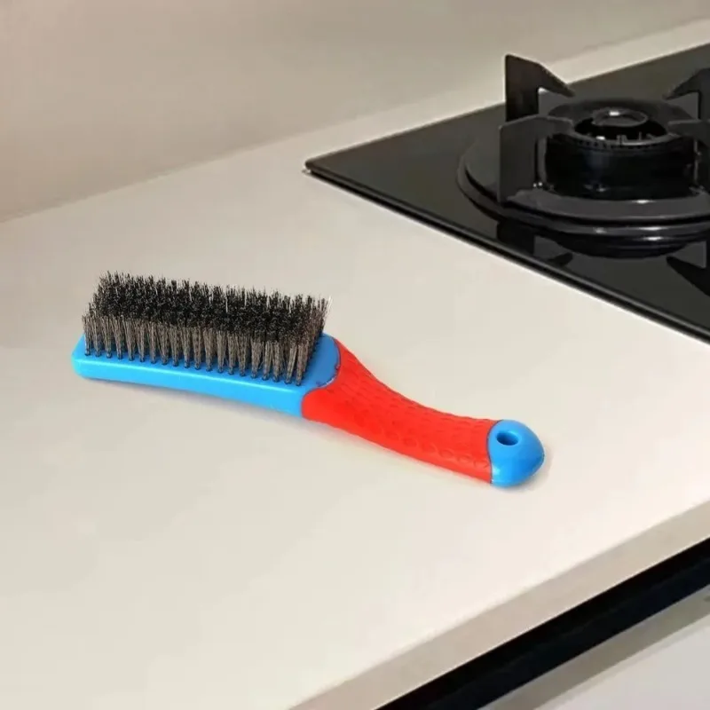 Industrial Dual-Material Wire Brush - Corrosion-Resistant Steel/Copper Bristles for Paint Stripping & Surface Preparation