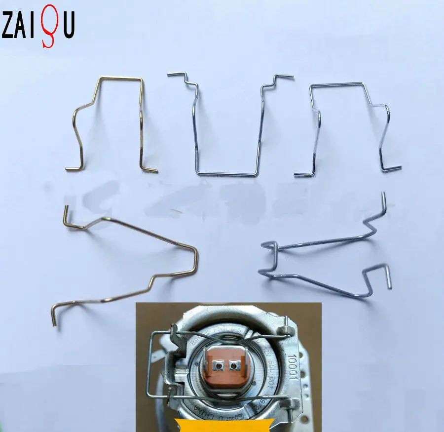 For  Headlight bulb H1 H3 H4 H7  Retaining clip circlip  LED wire buckle hook  Iron pressing sheet  General for motorcycles and