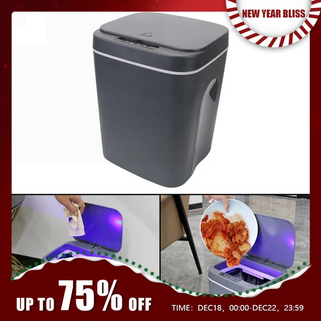 Trash Can Smart Induction Bathroom Intelligent Sensor Dustbin Bucket Paper Basket Automatic Touch Trash Bin for Kitchen