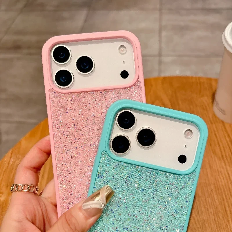 Radiant Rhinestone Glitter Phone Case - Shiny Bling Shockproof Cover