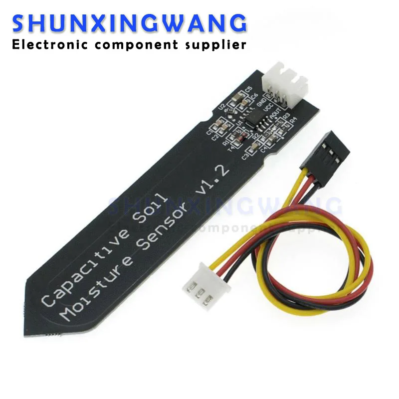 Capacitive Soil Moisture Sensor Not Easy To Corrode Wide Voltage Wire