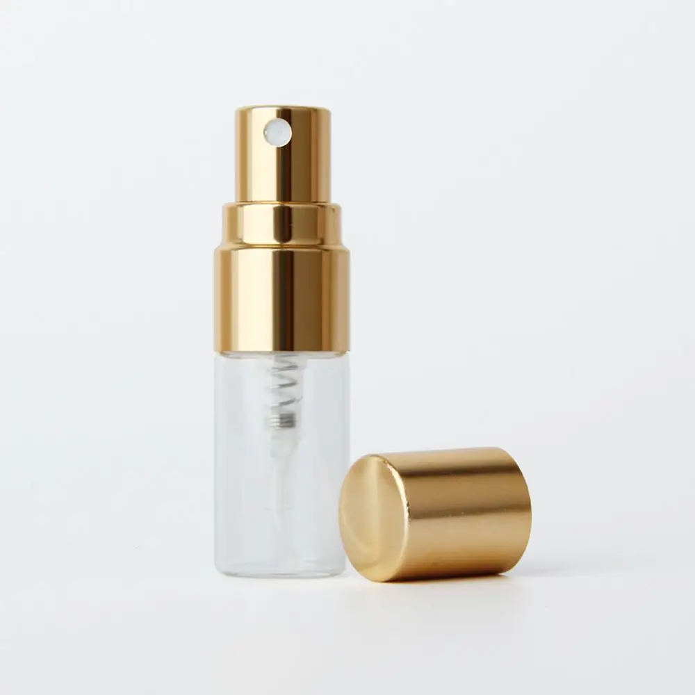 2ml New Mini Refillable Perfume Bottle Sample Spray Bottle Metal Atomizer Portable Travel Cosmetic Container Gift