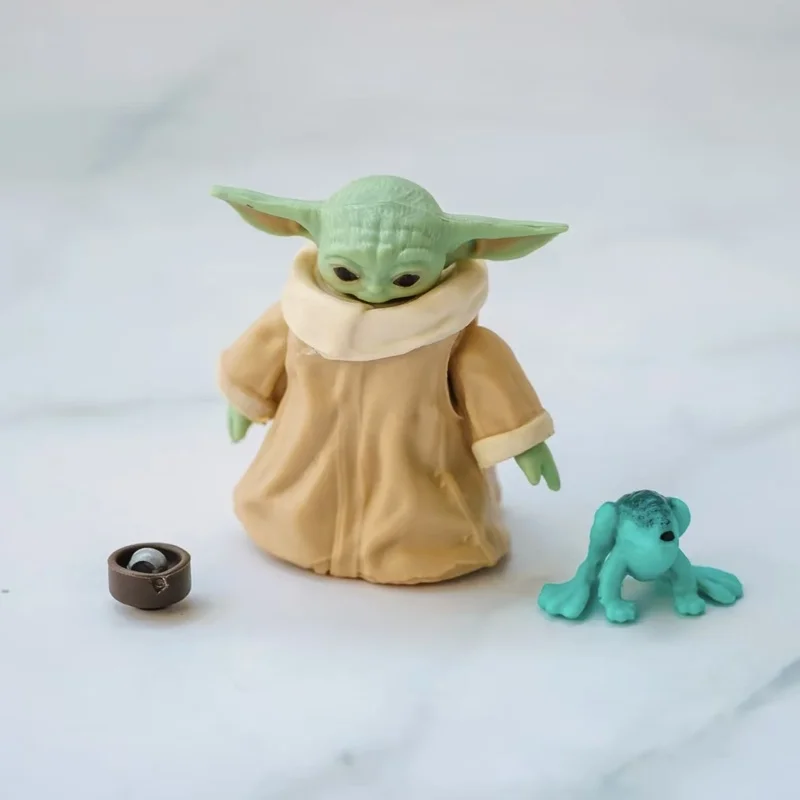 Wars Yoda Baby Anime Bewegliche Actionfigur Kawaii Modell Desktop-Dekoration Trendige Spielzeuge Perfekte Überraschungsgeschenke für Fans