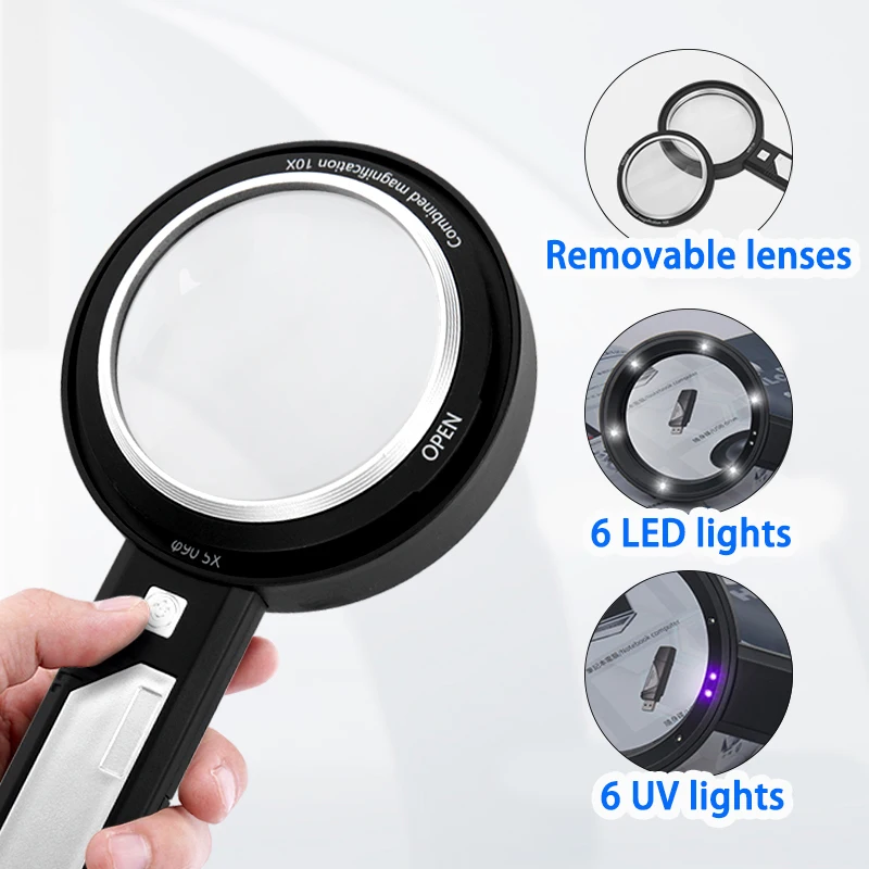  Magnifying Glass with Light Reading Gifts