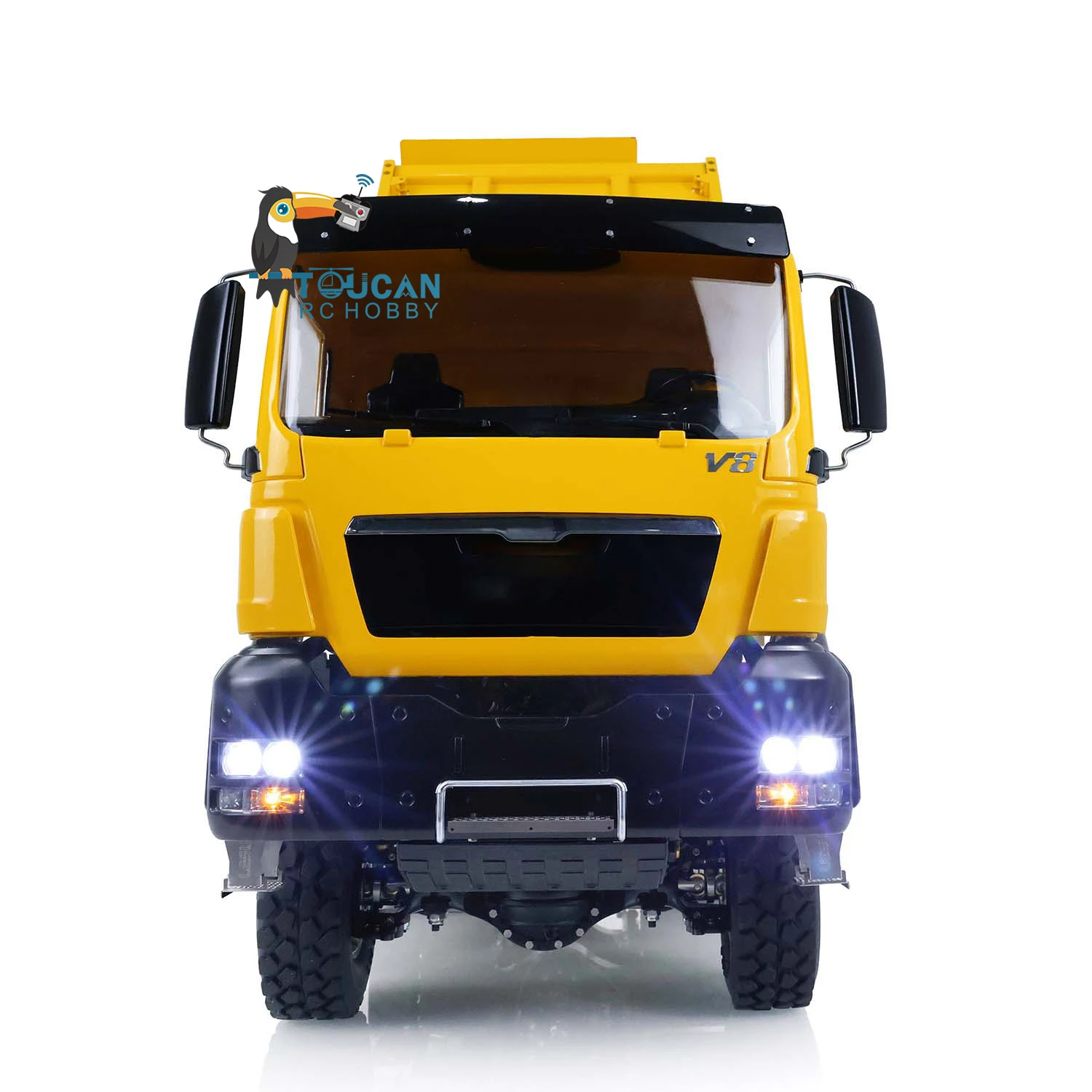 RTR LESU Tgs 3-Way RC Dumper Truck Metal 1/14 Hydraulic Tipper  Radio Control DIY Car Finished Model Light Battery Thzh1322 3