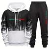 Hot Sales Mens Tracksuit Printing Splash-ink Sweatshirts Casual Sports Jogging Mens Clothing Street Single Piece Hoodies Tops