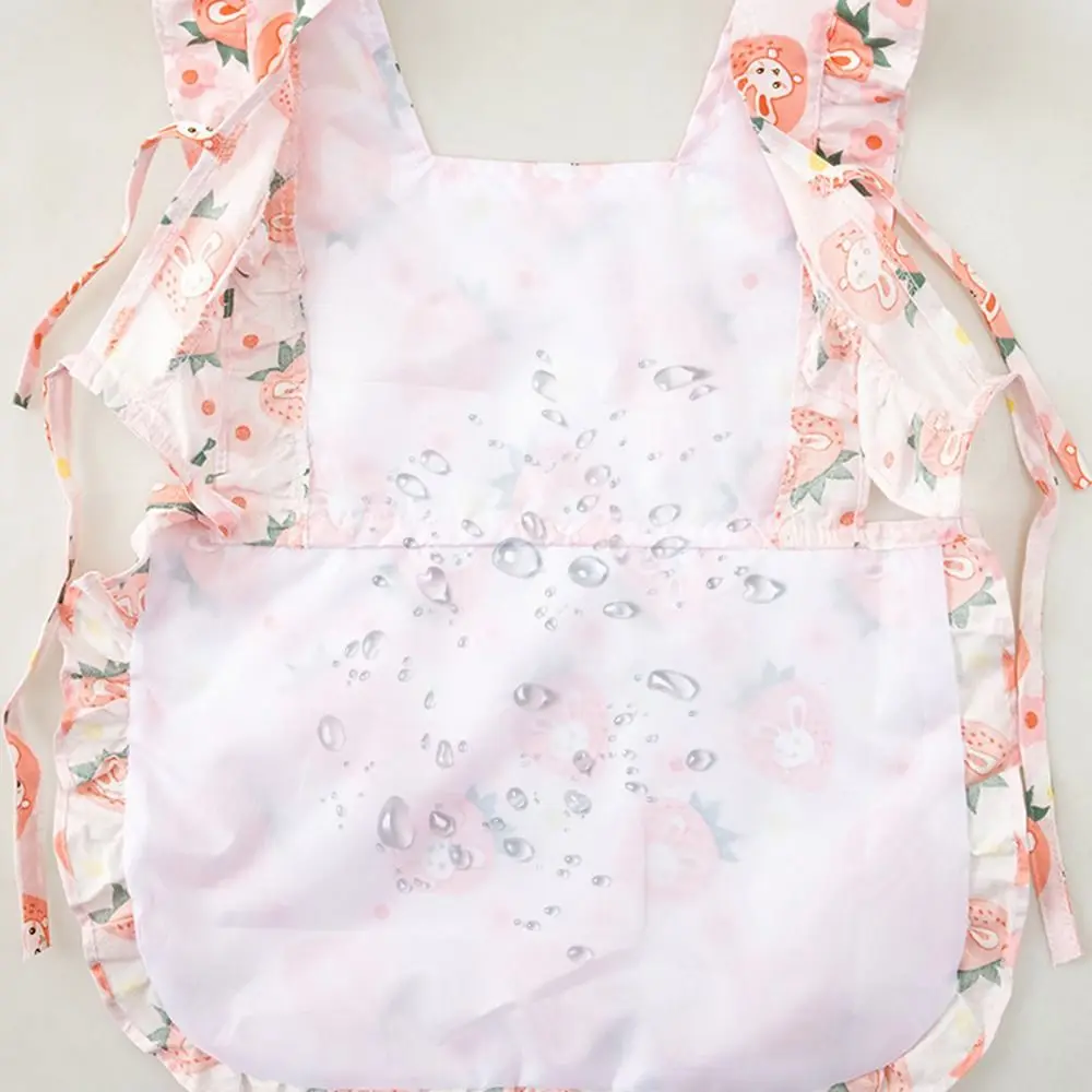 Anti-dirty Baby Feeding Bib Waterproof Princess Dress Style Sleeveless Bibs Comfortable Rabbit Baby Saliva Cloths Summer