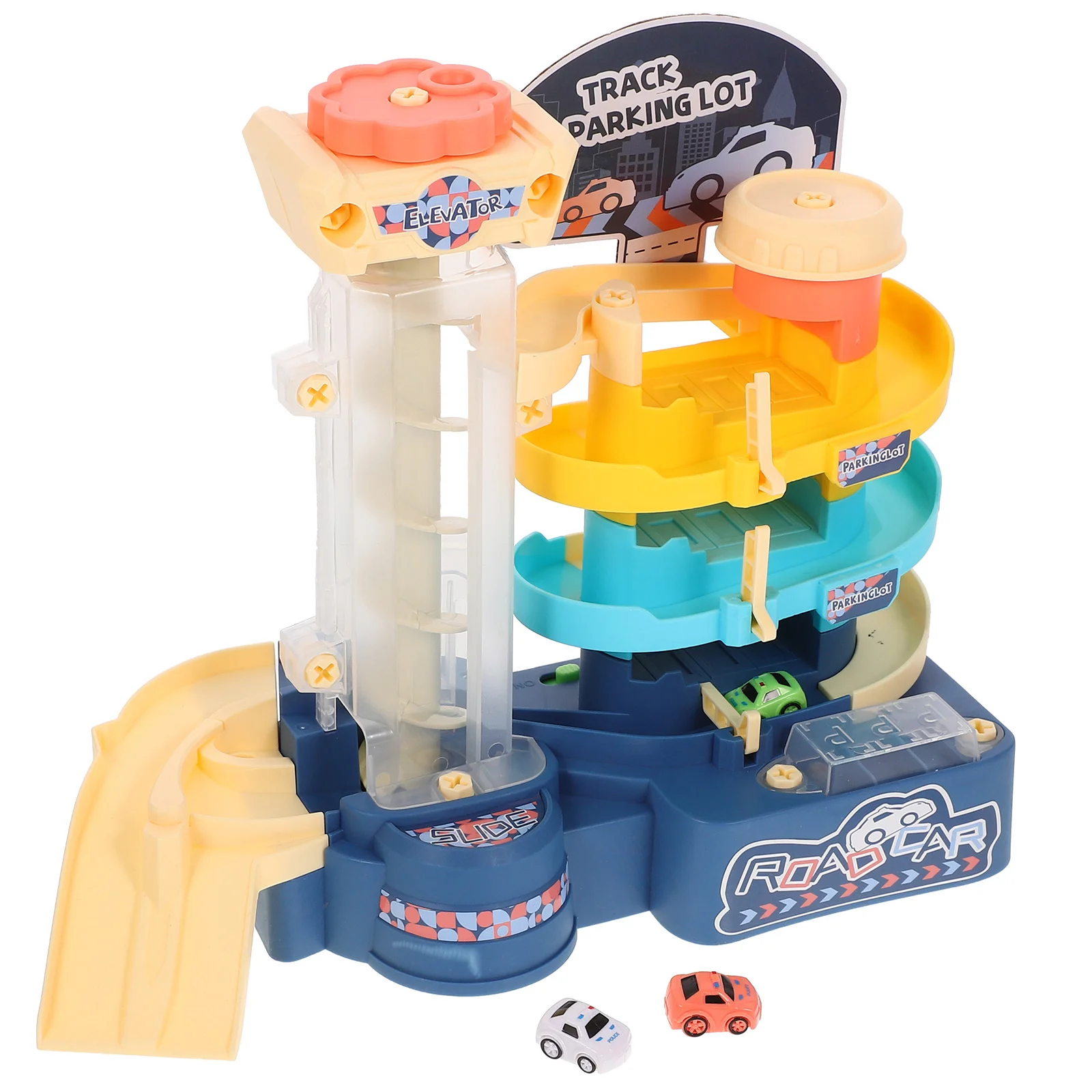 

Funny Toys Toddler Car Children Kids Parking Building Electric Track Lot Interesting Model