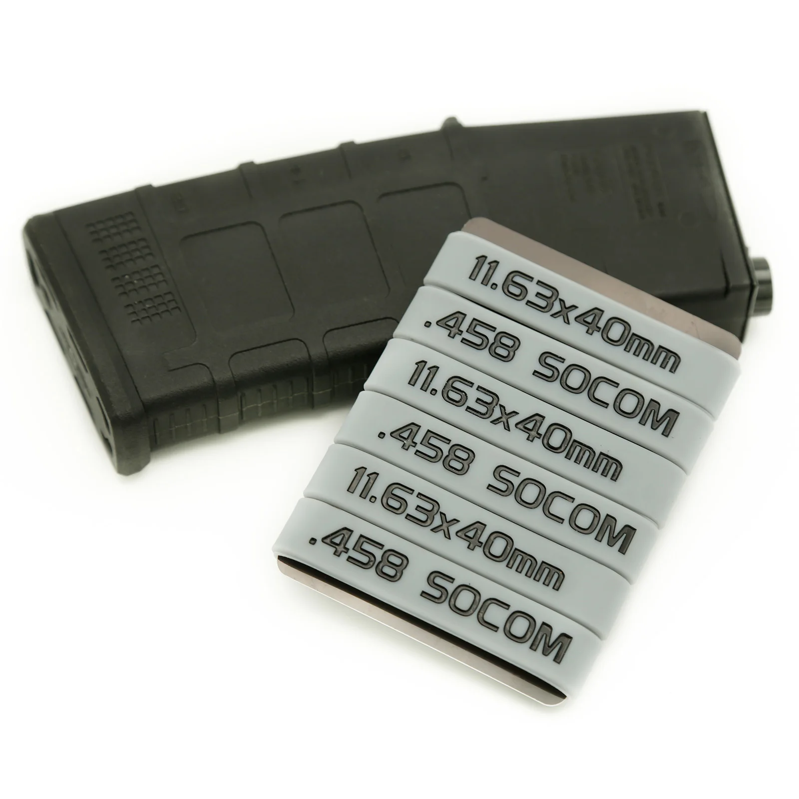 6 Pcs Magazine Marking Band for 458 SOCOM 224 VALKYRIE 6.5 CREEDMOOR 223REM Magazine Marking Rubber Band Muti Colors Styles images - 6