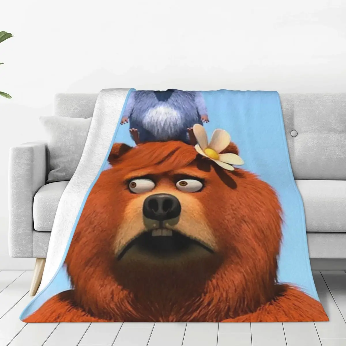 Grizzy And The Lemmings Blankets Fleece Textile Decor Comedy Manga Lightweight Thin Throw Blankets For Home Travel Bedspread