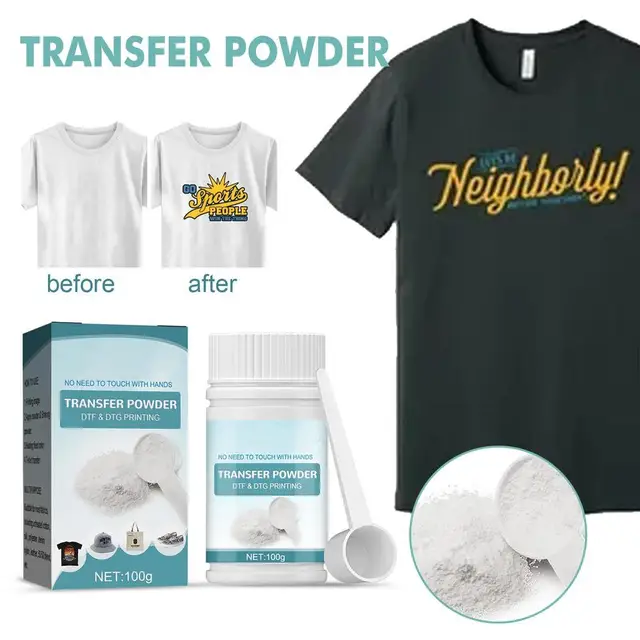 Polvere Trasferimento DTF 100g - Per Sublimazione Tessuti, Adesiva, Per Cotone, Poliestere - Foto 9