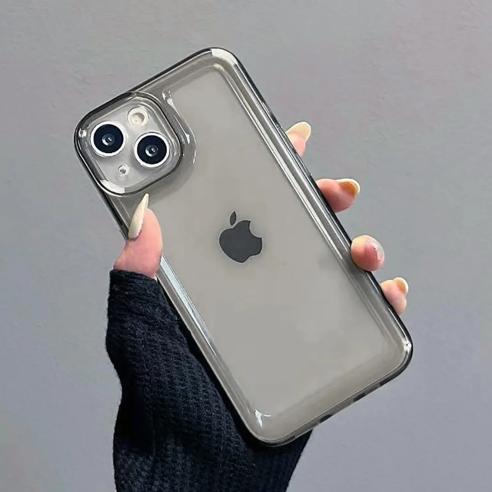 Sleek Transparent Silicone Protective Phone Case