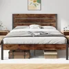 Queen Bed Frame with Headboard and Footboard, with Under Bed Storage, All-Metal Support System, No Box Spring Needed, Easy Assem 1