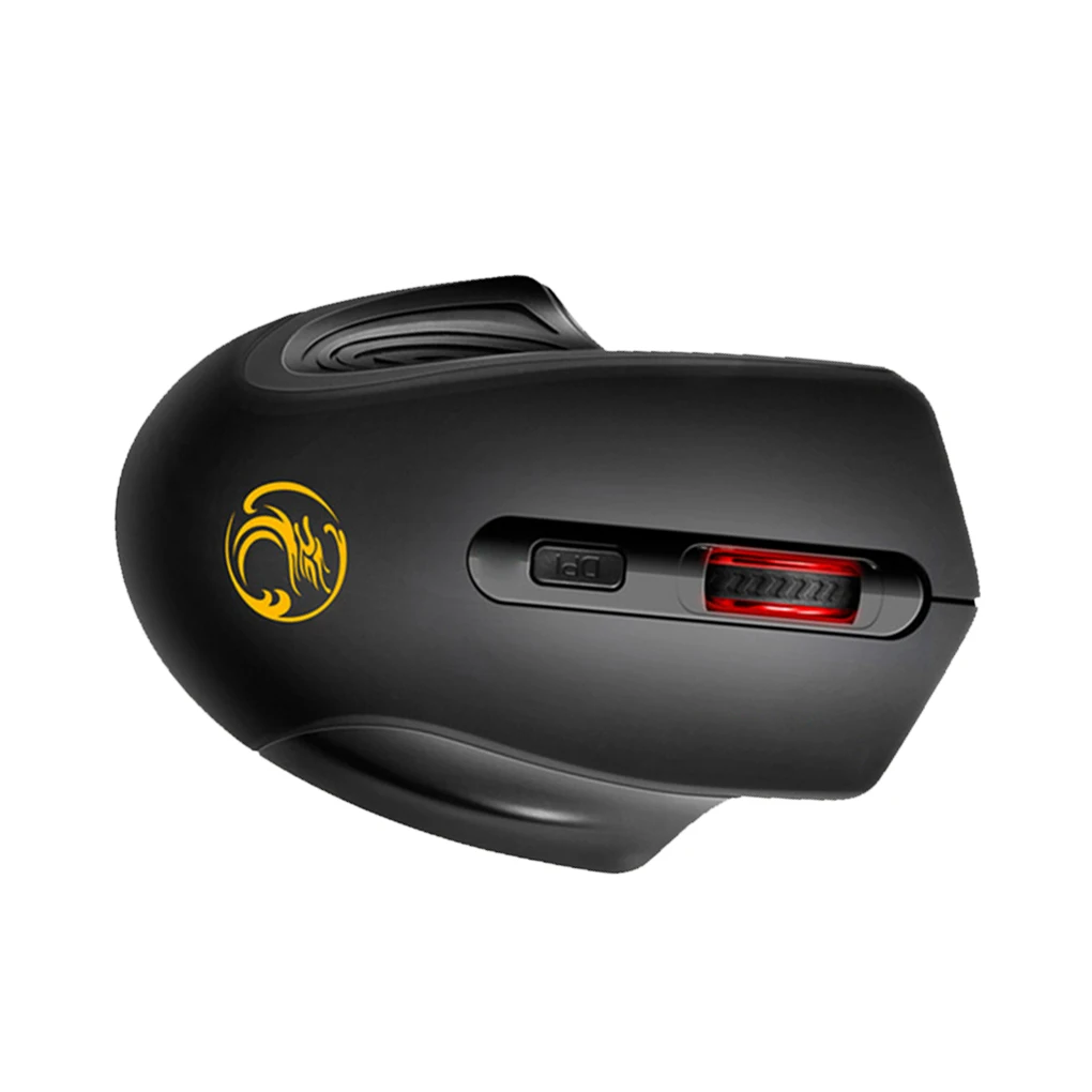 Wireless Silent Computer Mouse 4 Buttons Gaming Mice Computer Notebook Accessories Black