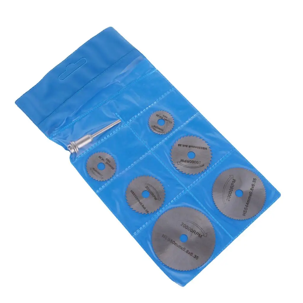 

6Pcs 22 HSS Circular Saw Blade Cutting Discs Set With For Drill