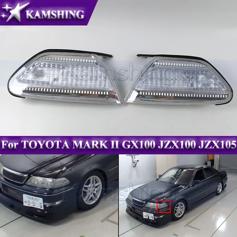 1 pair Front Turn Signal Lamp For TOYOTA MARK II GX100