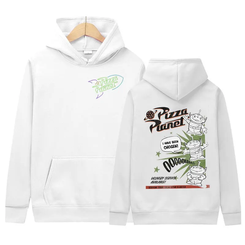 Description Picture 4 of itemLimited Pizza Planet Graphic Hoodie Men's Women Casual Fashion Long Sleeve Sweatshirt Retro Pullover Oversized Clothing Hoodies