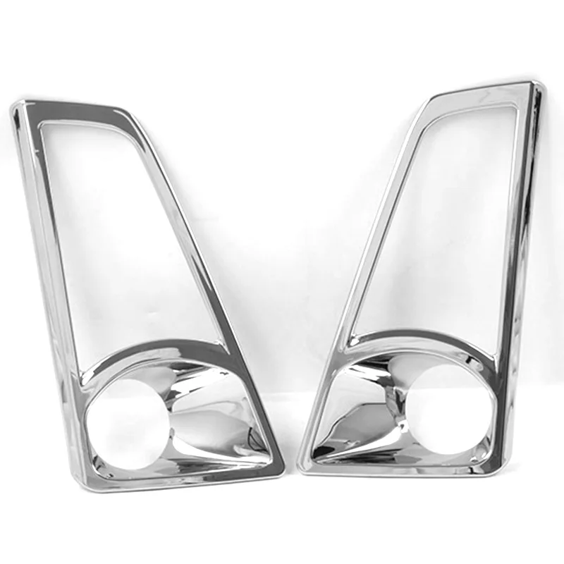Car Front Fog Light Lamp Cover Trim For Toyota Hiace Commuter Granvia H300 2019 2020 ABS Chrome 3 Car Front Fog Light Lamp Cover Trim For Toyota Hiace Commuter Granvia H300 2019 2020 ABS Chrome 3