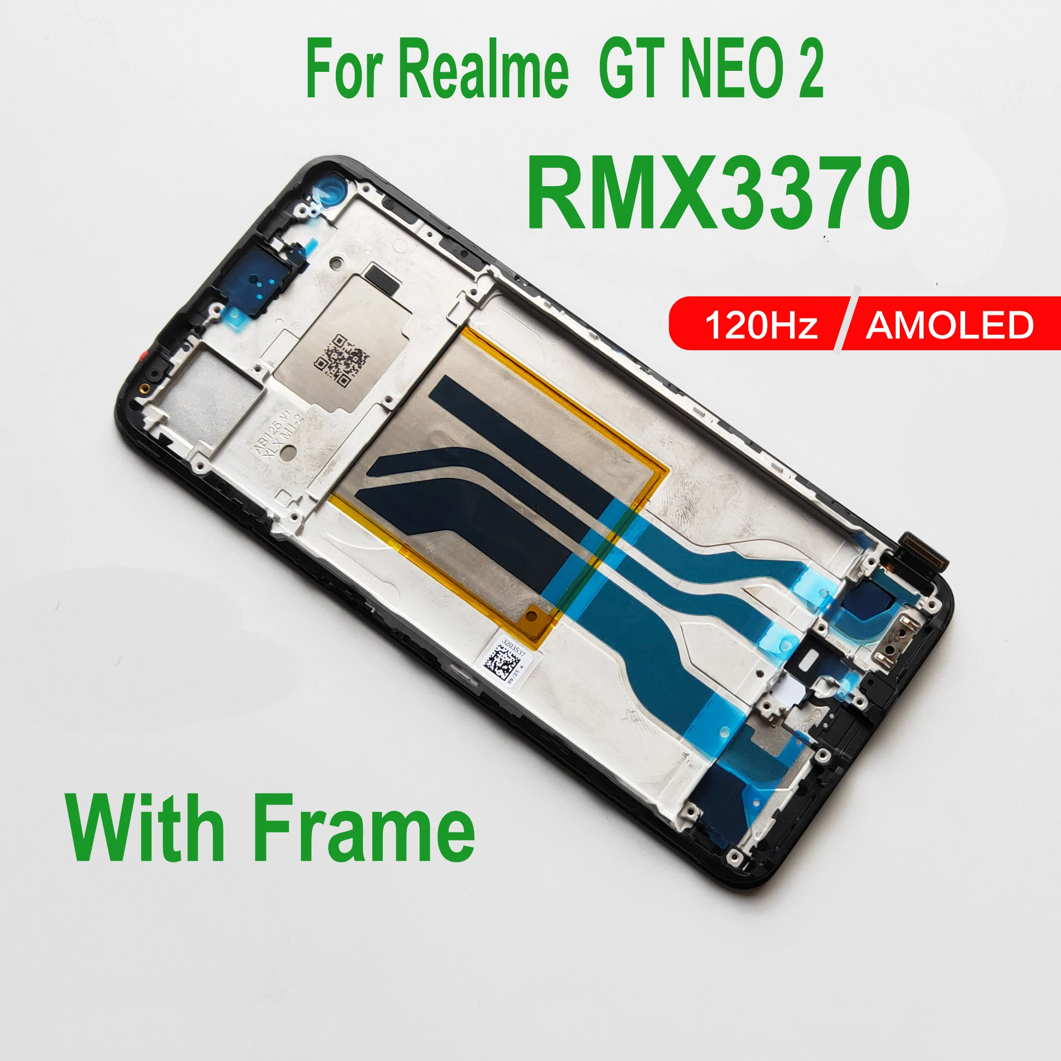 AMOLED For Realme GT Neo2 Neo 2 5G RMX3370 LCD Display Touch