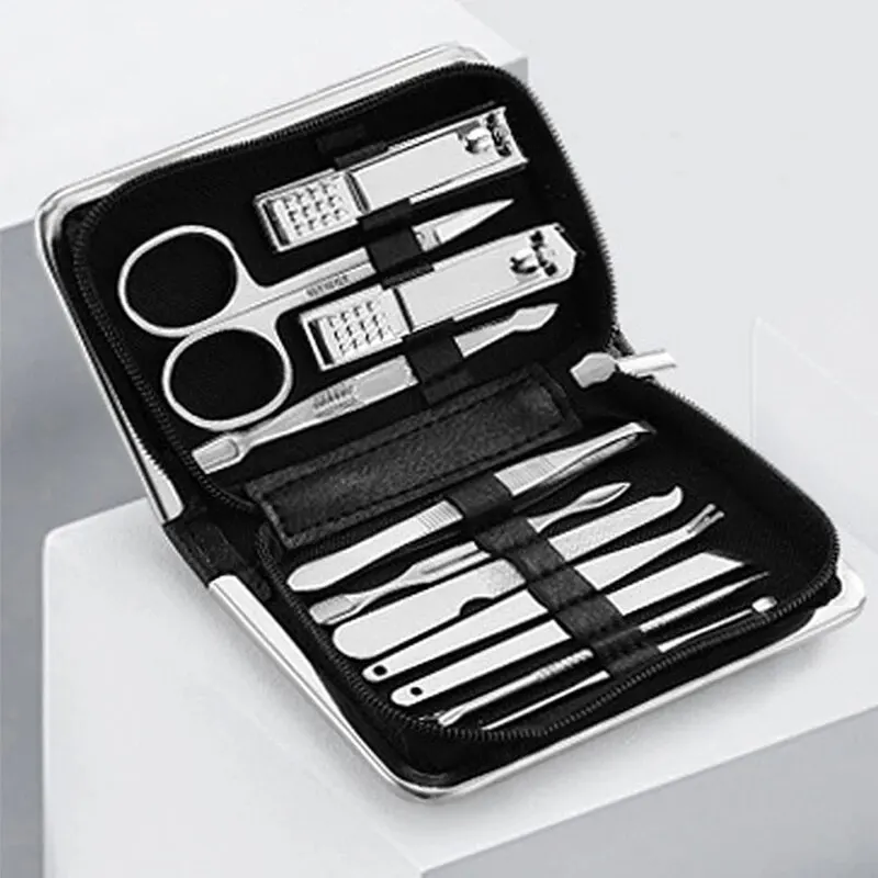 Nail Tools Set Manicure Set Ear Spoon Scissors Eyebrow Clip Tweezers For Daily Life