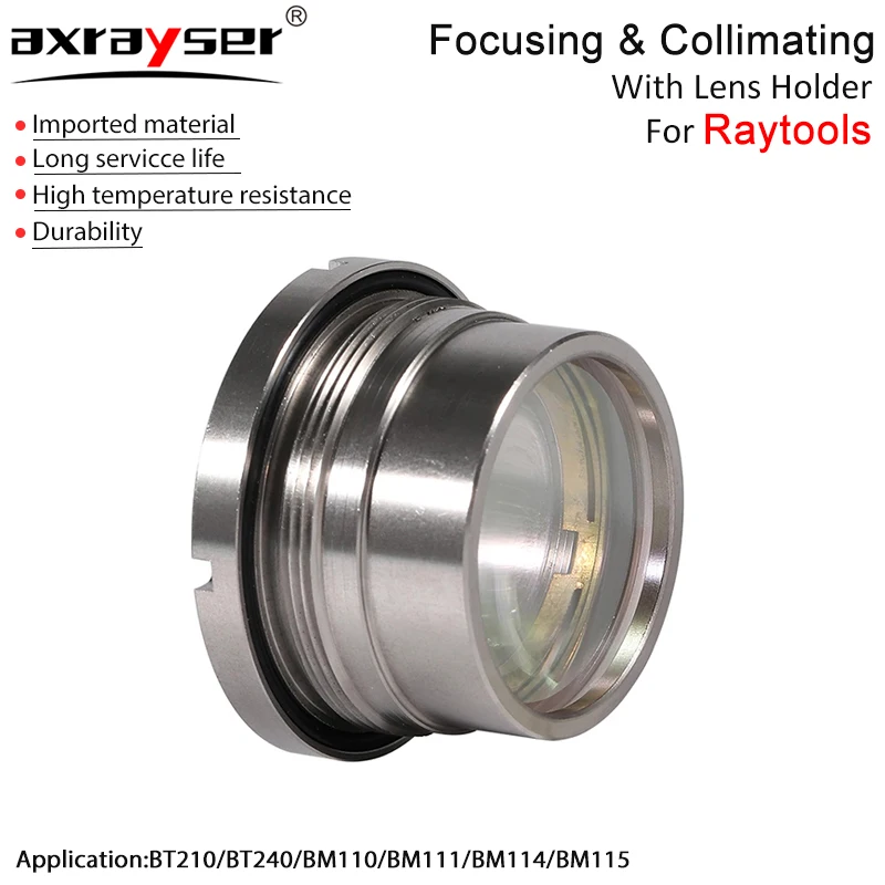 

Laser Focusing Lens F100/F125/F150/F155/F200 for BM06K BT240 BM110 BM111 BM114 BM115 Raytools Fiber Cutting Head with Holder