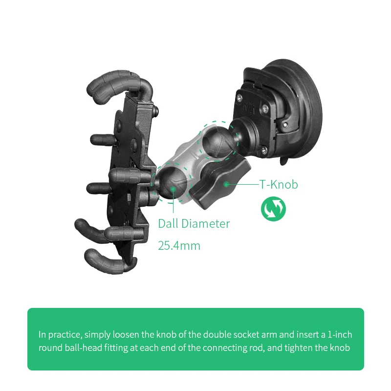 RAM Ʈ ȣȯǴ Garmin GPS Ʈ VINmounts 6cm  1ġ B   ª  VIN-B-6