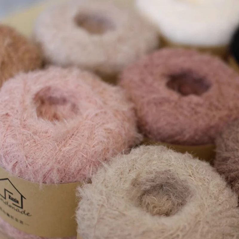 40g/roll Plush yarn Featured Thread Artist Teddy Bear Crochet Stick Needle Bear use Yarn 2