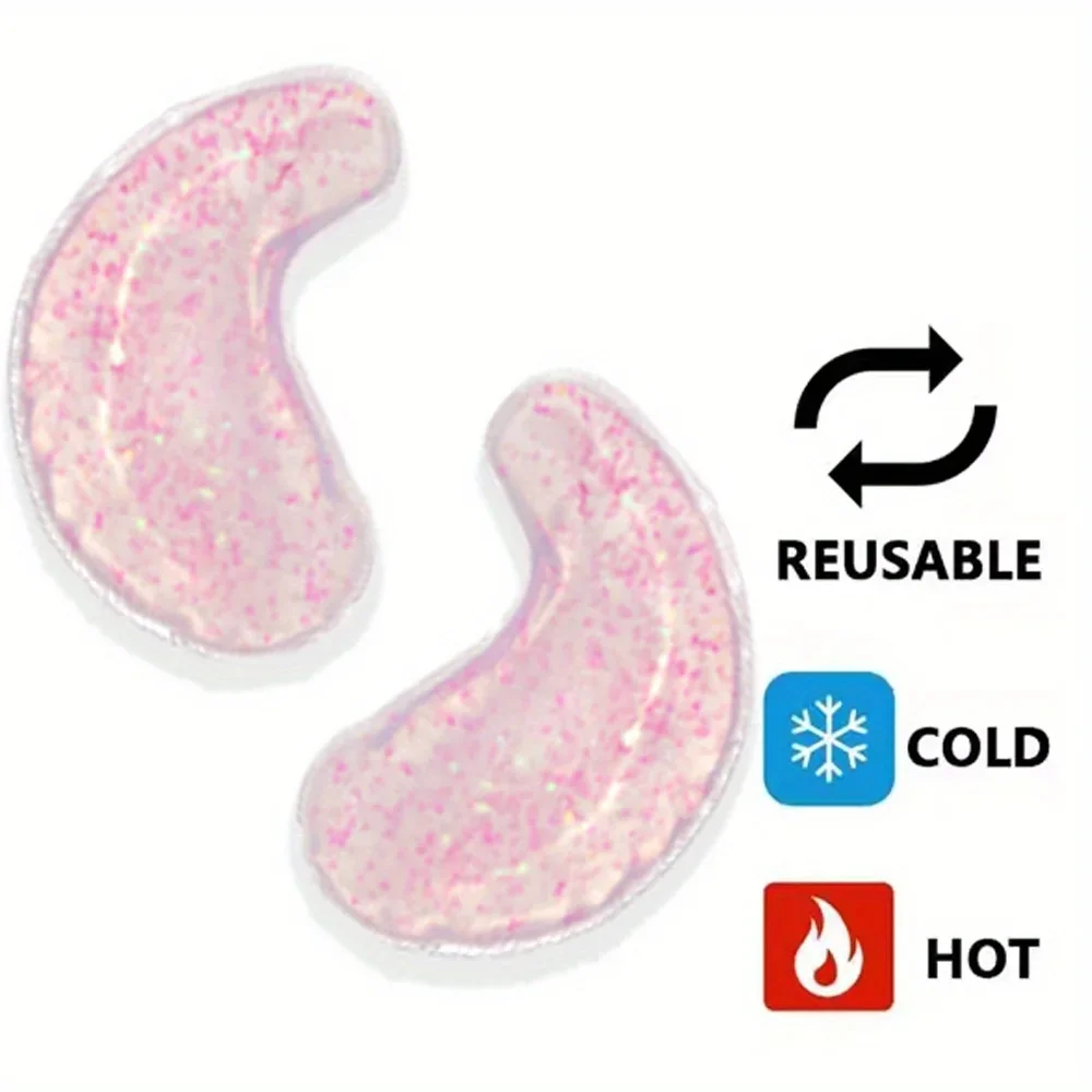 Hot and Cold Compress Eye Patches for Puffy Eyes Reusable Ice Gel Eye Pad Cooling Eye Patch Hot Cold Therapy Eye Mask