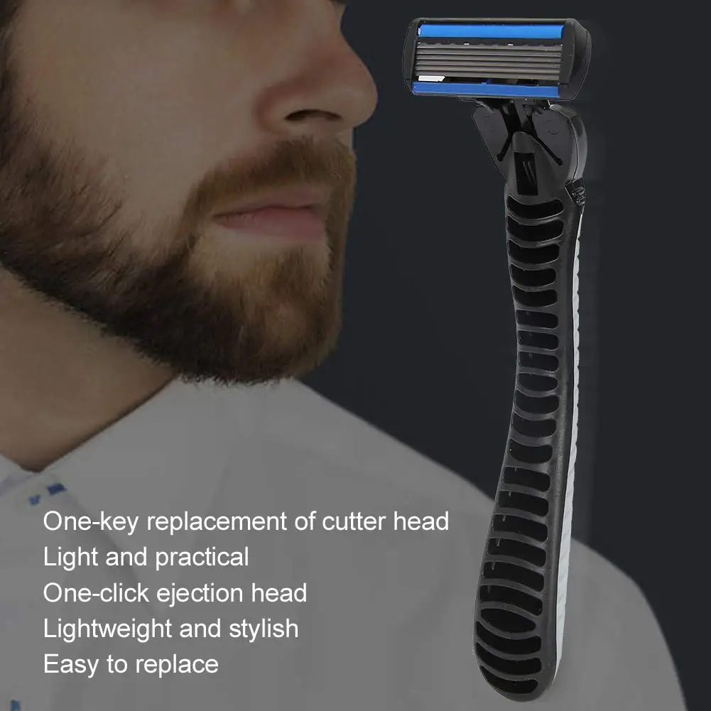 Razor Blade Razor Blades Safety Razor Manual Shaver Razor Shaver Mini Razor 1pcs Safety Blade Razor 6-Layers Manual Safety Razor Washable Stainless Steel Streamline Blade Travel Home Use