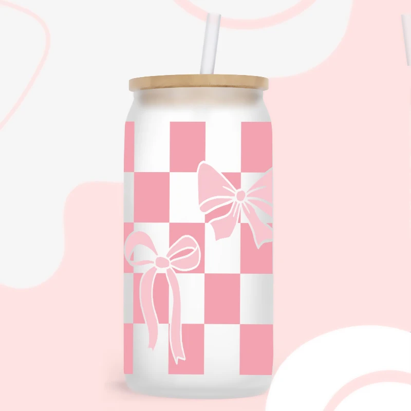 UV DTF Transfer Sticker Valentine's Day DIY Waterproof Decals For 16oz Libbey Glasses Wraps Bottles Cup Can