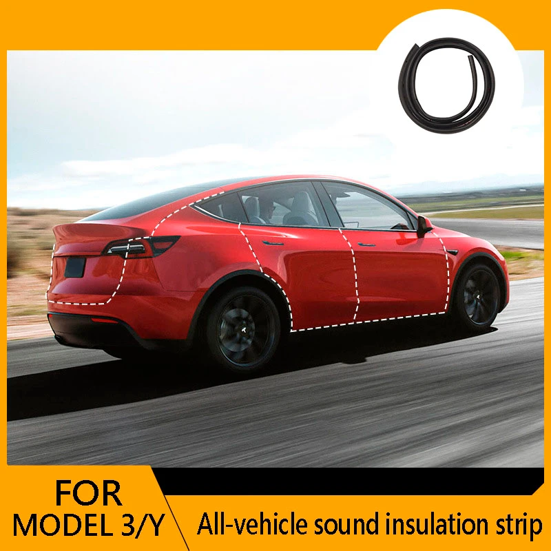 

Уплотнительная лента для Tesla Model 3, специальный полноразмерный звукоизоляционный водонепроницаемый амортизирующий клей для межкомнатных дверей