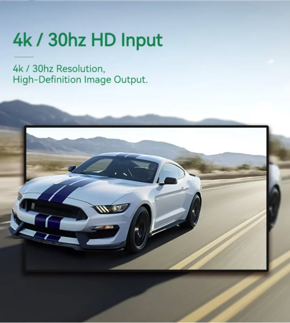 HDMI Video Capture Card 4K 30Hz HDMI to USB 2.0 USB 3.0 USB-C Video Grabber Box