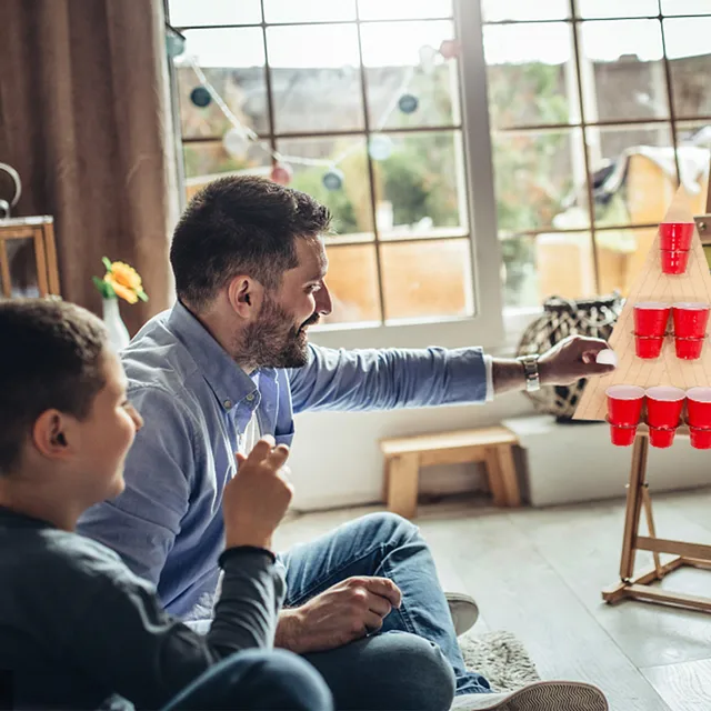 Oktoberfest Elevated Table Family Game Party Tennis Throwing Game Darts Education Kids Building Age 5 4