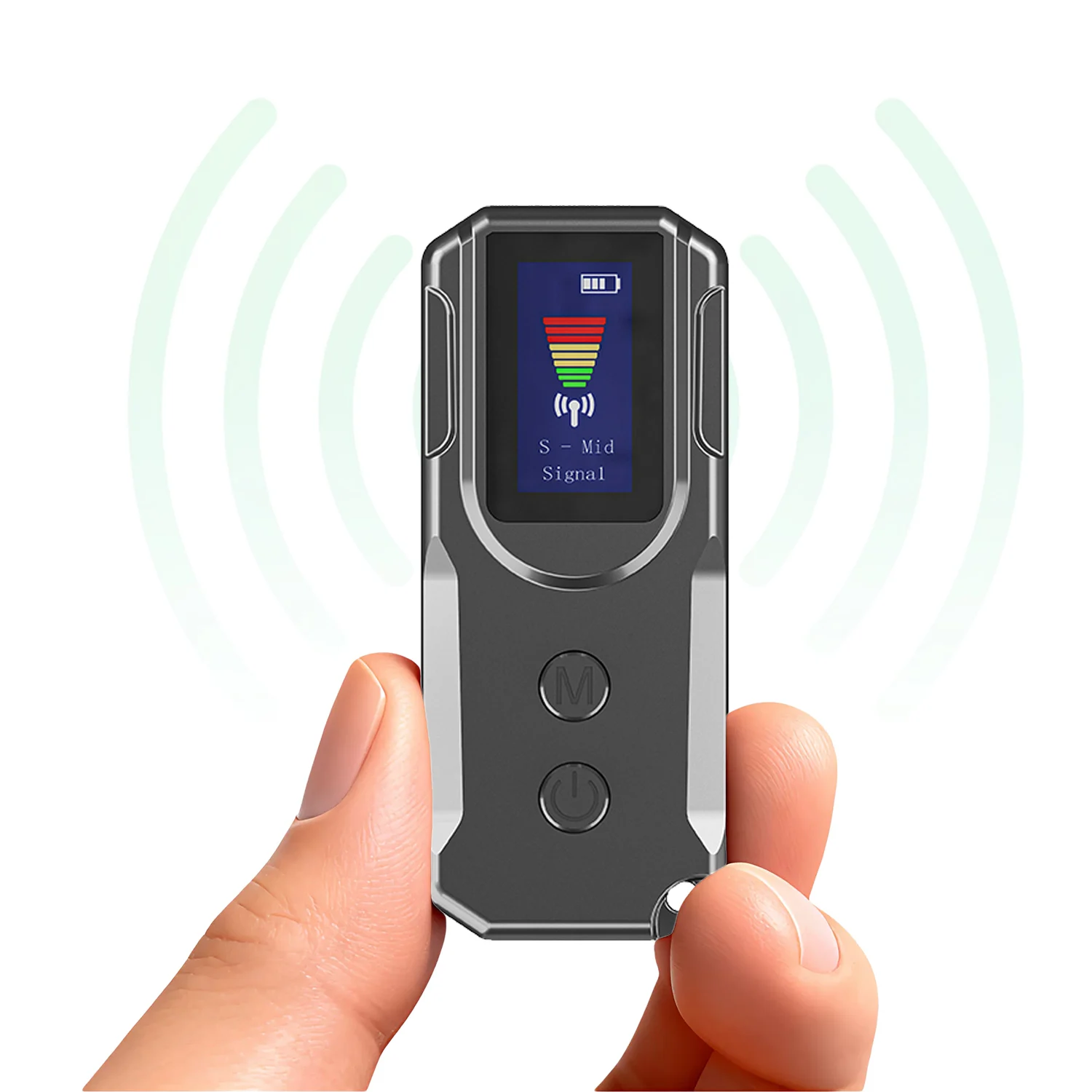 ماسح ضوئي محمول لإشارة الترددات اللاسلكية يعمل بال...