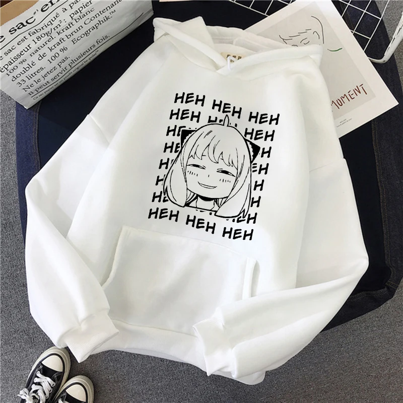 

Japanese Anime Spy X Family Hoodies Women Cartoon Warm Goth Clothes Khaki Streetwear Unisex Tops Anya Y2k Sweatshirts Female 90s