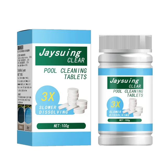 Medence Klórozó Tabletták Tiszta Egyensúly Gyors Fellépés És Feloldás Tisztító Karbantartási Kiegészítők 50/100 G Pr Eladás - Image 5