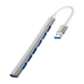 7 Ports USB Slivery