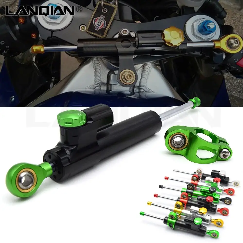 Hot Cnc Regolabile Moto Sterzo Stabilizzare Dampe Per Honda Vt1100 Grom Msx125 Xadv 750 X-11 Cbr250R Vfr 1200/F St 1300