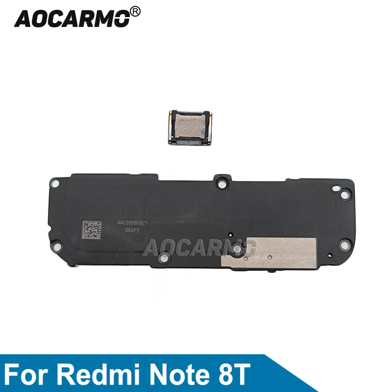

Aocarmo Top Ear Speaker Earpiece For Xiaomi Redmi Note 8T Bottom Loud Speaker Buzzer Ringer Flex Cable Replacement Parts