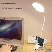 LED eye protection clip desk lamp dormitory study lamp charging night light student special bedside reading lamp light enough 5