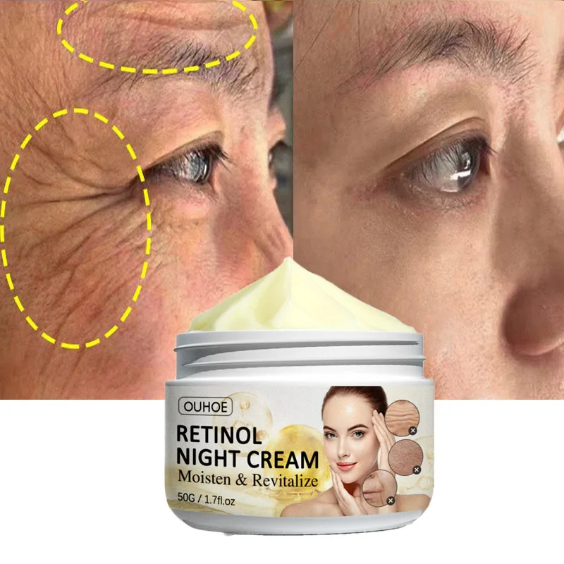 

Retinol Anti-Aging Removal Wrinkles Face Cream Fade Fine Lines Moisturizing Repair Skin Care Whitening Lifting Firming Product