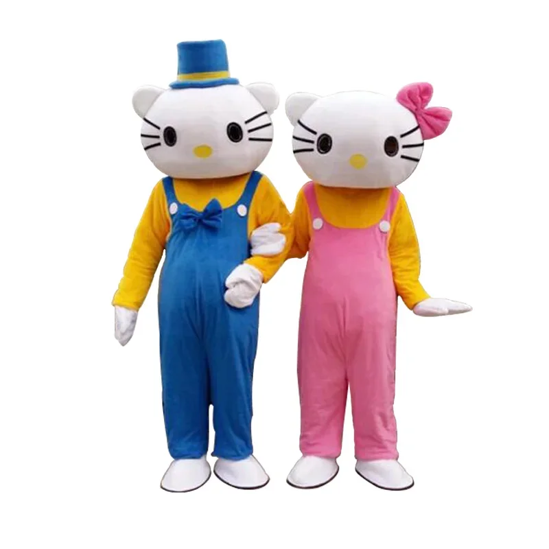 Cosplay Kitty cat Cartoon character costume Mascot Costume Advertising Ceremony Costume Fancy Dress Party Animal carnival props 2