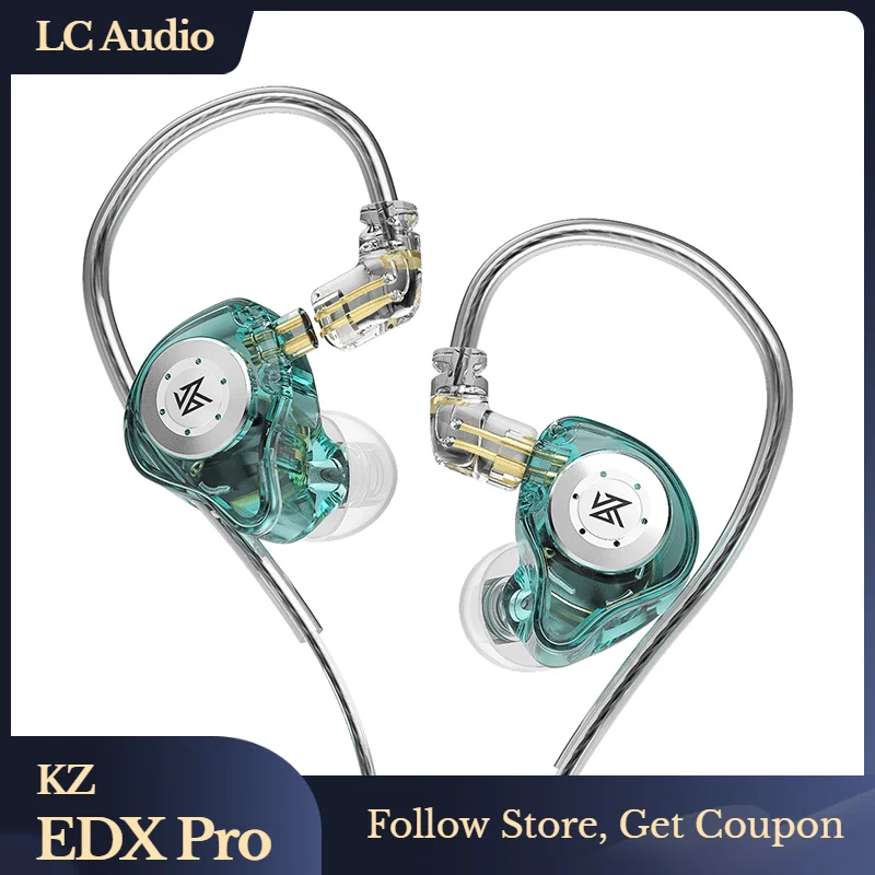 Наушники-вкладыши KZ EDX PRO с динамическим драйвером Hi-Fi наушники глубокими басами