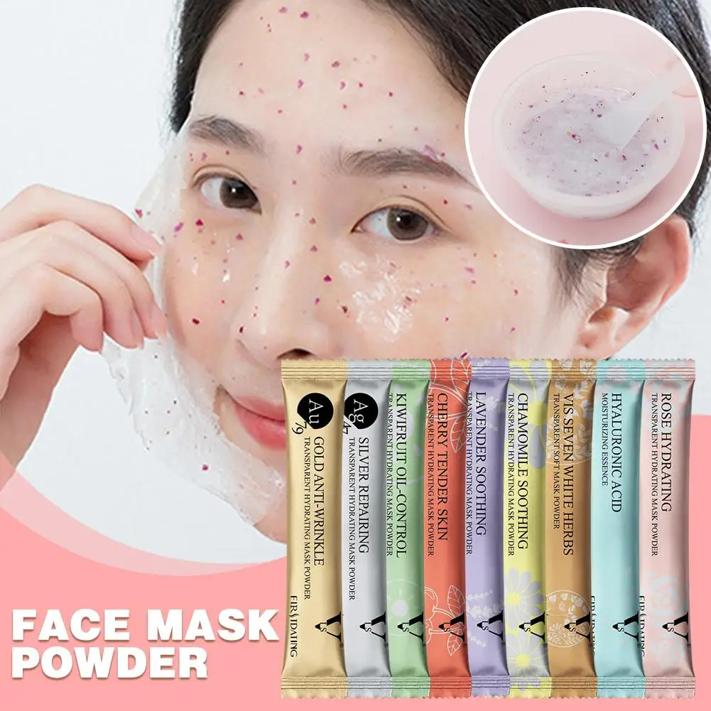 1pcs Apply Tear Off Facial Mask Rose Petal Crystal Independent 2023 Care Film Packaging Whitening Soft Portable Products Sk I3I1