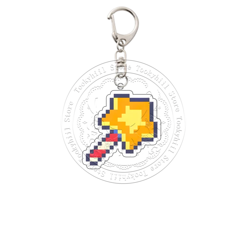 Kirbys Schlüsselanhänger Pixel Exquisiter Studentenanhänger Schlüsselanhänger Zubehör Tasche Dekorieren Kreativität Spiel Muster Mädchen Festival Geschenk – Detail 8
