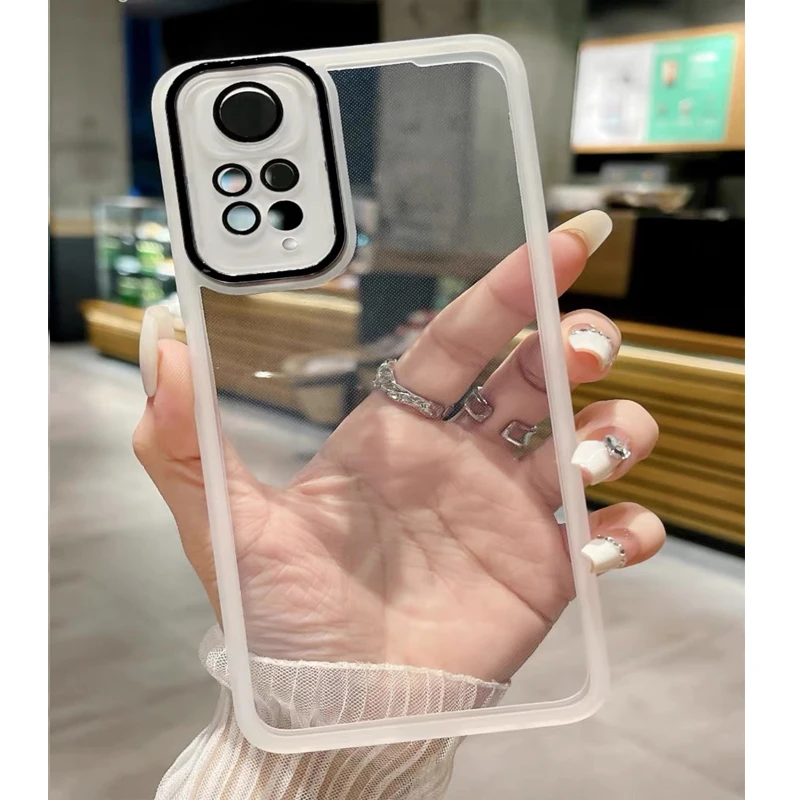 Weiche Silikon-klare Hülle für Xiaomi Redmi Note 13 12 12S 12C 11 11S 10 10A 10C 9A 9C 9T 12Pro A1 Objektiv transparent_voghion.com
