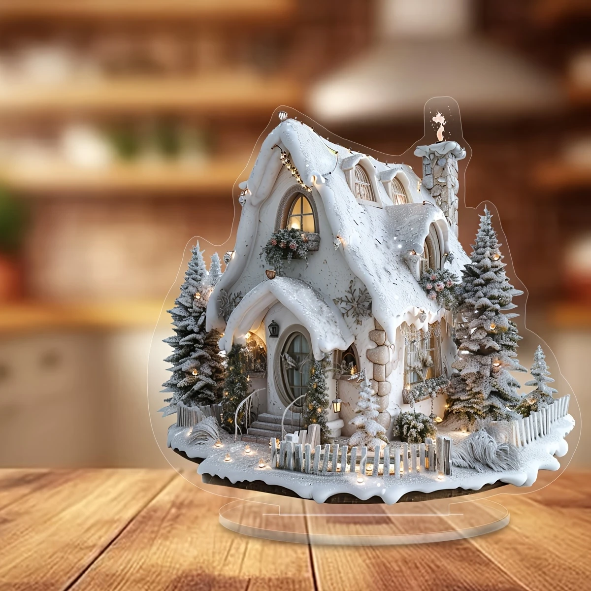Snow Scenery Christmas House 4