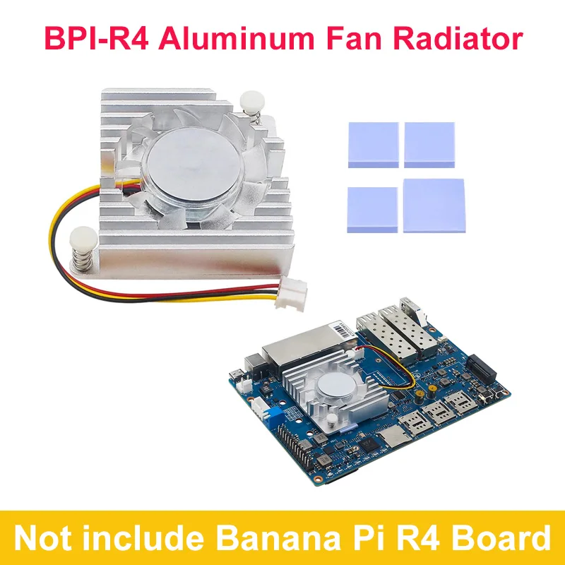 

Вентилятор из алюминиевого сплава для радиатора Banana Pi BPI-R4